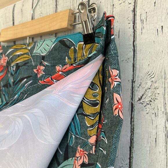 RipSkirt Hawaii Womens Wrap Skirt Size XL Length 2 Vintage Bali Jungle Print - Picture 2 of 12